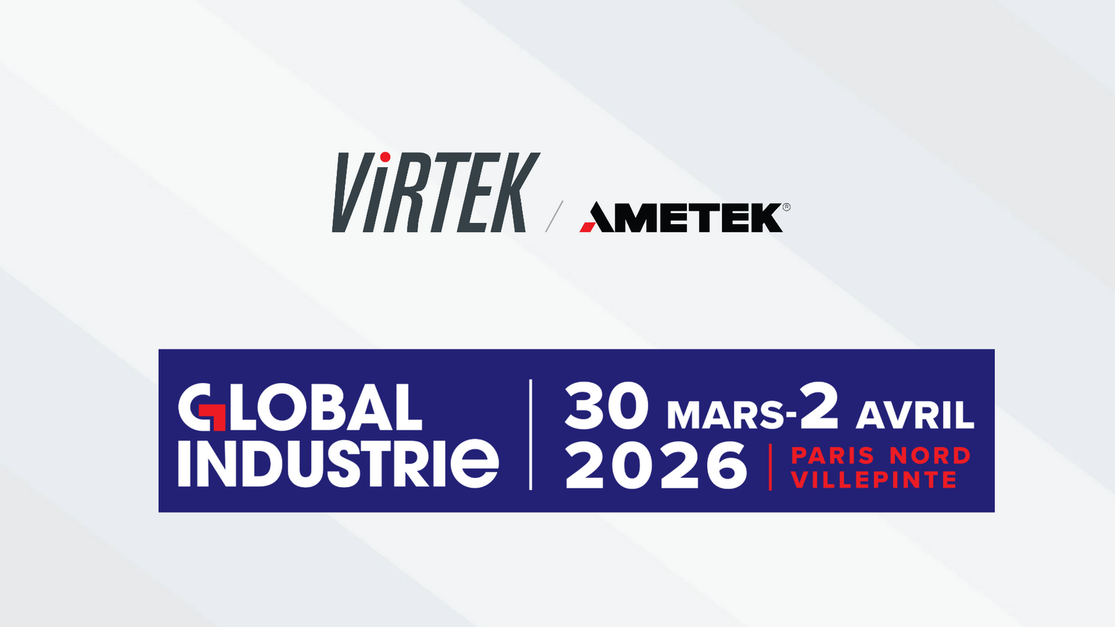 Global Industrie - Parigi, 30 marzo - 2 aprile 2026. Stand 5T78